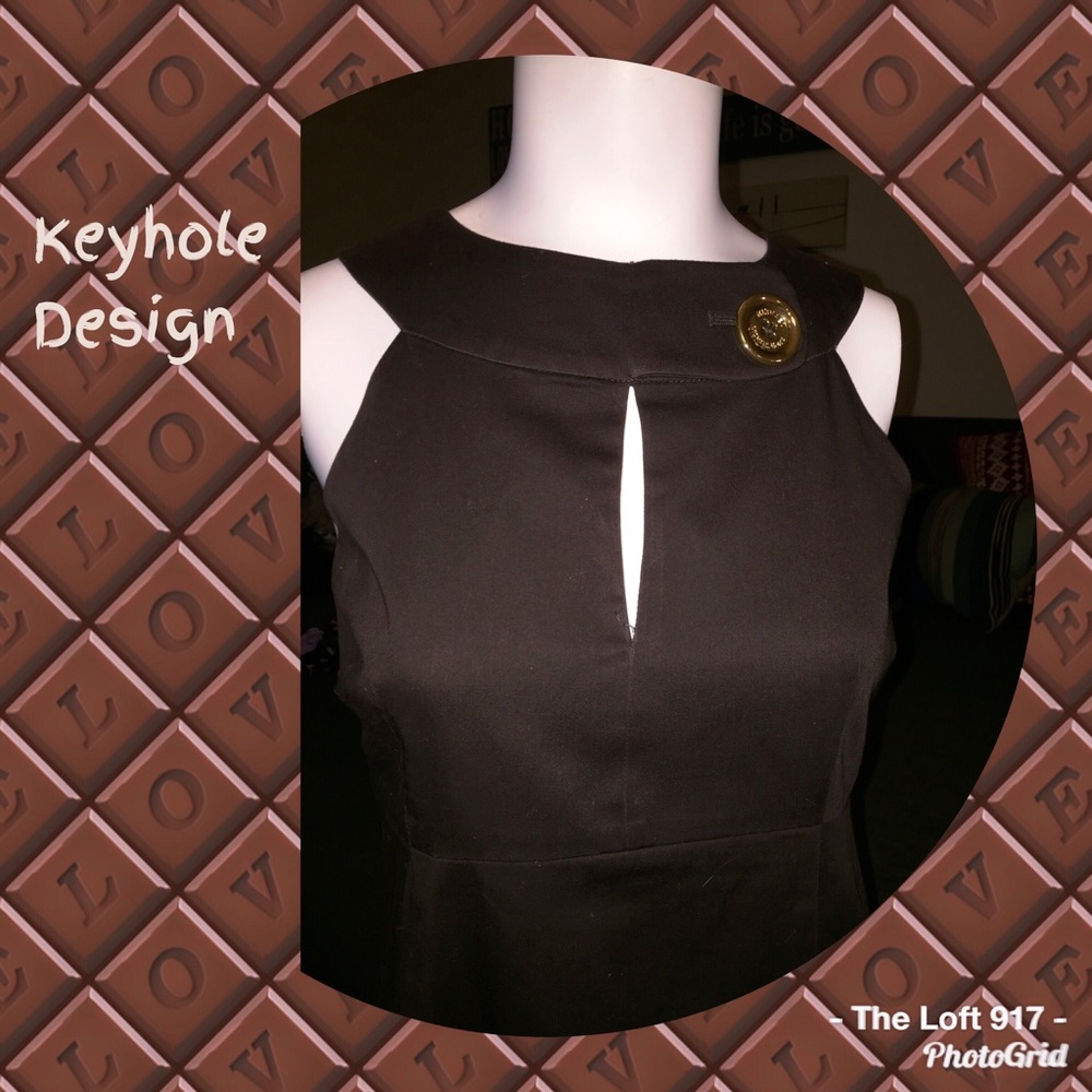 👜👓Stunning Michael Kors Dark Mocha Dress👓👜 - Picture 3 of 6
